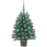 vidaXL Umestno božično drevo med 150 LED Zelena 90 cm PE in PVC | Shoptok.si