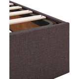 vidaXL Otomanski posteljni okvir brez vzmetnice temno rjava 200x200 cm, (21670747) | Shoptok.si