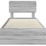  Krevetna konstrukcija Siva Sonoma 90 x 190 cm Inženjersko Drvo | shoptok.hr