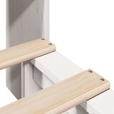 vidaXL Knjižna postelja brez vzmetnice bela 90x190 cm trden les | Shoptok.si