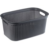 KADAX košara, umivalnik za perilo, posoda za kopalnico, 27 l, siva, (5000351756) Cene