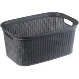 košara, umivalnik za perilo, posoda za kopalnico, 27 l, siva, (5000351756)