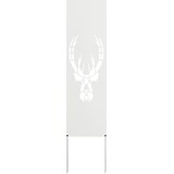  Privatnost u vrtu Bijelo 32 x 140 cm Hladno valjana čelična | shoptok.hr