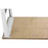 LISTA Delovna plošča za modulne delovne mize, obloga iz jeklene pločevine na osrednjem delu iz Multiplexa, ŠxG 1500 x 750 mm, debelina 40 mm | Shoptok.si