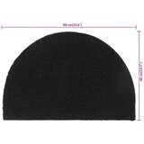  Otirač crni poluokrugli 40x60 cm čupavi od kokosovih vlakana | shoptok.hr