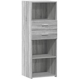  Visoka komoda siva boja hrasta 45x42,5x124 cm konstruirano drvo | Eponuda.com