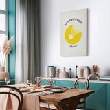  Slika - Badminton Shuttlecock on a Yellow Circle Background 40x60 Premium Print | shoptok.hr