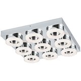 Eglo Fradelo zidna/stropna/9, led, 9x4w, krom/kristal | shoptok.hr