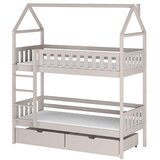 Molarem Home Drveni dječji krevet na kat Gaja s ladicom - kašmir - 190x90 cm - Bez madraca | shoptok.hr