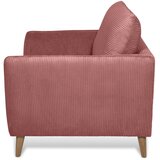Scandic Rožnat fotelj iz rebrastega žameta Paris – | Shoptok.si