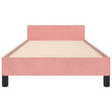  Okvir za krevet s uzglavljem ružičasti 90x200 cm baršunasti | shoptok.hr