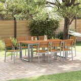  Vrtna stolica 8 pcs Smeđa 56 x 57 x 87 cm Čvrsto drvo akacije | shoptok.hr