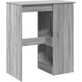 vidaXL Barska miza s policami siva sonoma 90x47,5x103,5 cm inž. les | Shoptok.si