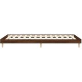  Posteljni okvir rjav hrast 75x190 cm inženirski les | Shoptok.si