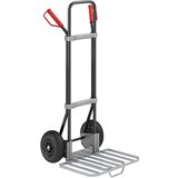 eurokraft pro voziček za prevoz vreč, črne barve, nakladalna površina za pakete šxg 430 x 450 mm, pocinkana izvedba, z ročajem, kolesa z zračnico Cene