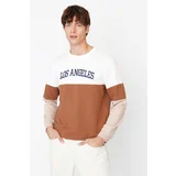 Trendyol Sweatshirt - Brown - Regular