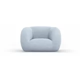 Cosmopolitan Design Svijetlo plava fotelja od bouclé tkanine Essen –