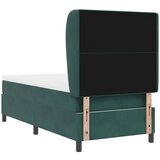  Krevet s opruga kutije Tamnozelena 190 x 90 cm Baršun | shoptok.hr