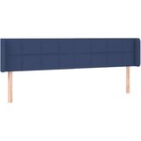  Uzglavlje s ušima plavo 203x16x78/88 cm od tkanine | shoptok.hr