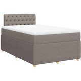  Krevet s oprugama i madracem smeđesivi 120 x 200 cm od tkanine | shoptok.hr