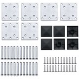  Set panela za ogradu WPC 872 x 146 cm crni | shoptok.hr