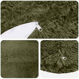  Presvlaka za jastuk 6 pcs HEERLEN Zelena Ø 40 cm PV flis | shoptok.hr