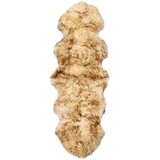  Tepih od ovčje kože 60 x 180 cm smeđi prošarani | Eponuda.com
