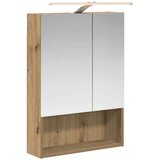  Kopalniška ogledalna omara z LED lučmi Oreh 50 x 14,5 x 70 cm, (5000233340) | Shoptok.si