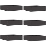 vidaXL Ograda oko Travnjaka 6 pcs Crna 50 x 50 x 13 cm Čelik Cijene