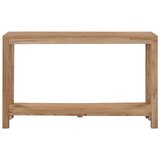 Maison Chic konzolna miza - miza ob steni 120x35x75 cm trdna tikovina, (21786483) | Shoptok.si