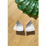 Dewberry 84322 Triangle Bikini Top with Double Push-Up Pad-WHITE | ePonuda.com