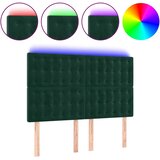  LED uzglavlje tamnozeleno 144x5x118/128 cm baršunasto | Eponuda.com