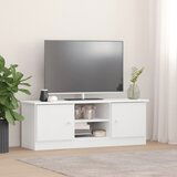 Maison Chic TV omarica - TV stojalo - Televizijska omarica ALTA bela 112x35x41 cm trdna borovina, (21700758) | Shoptok.si