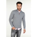 Barbosa muški džemper mdz-8093-54 54 - siva