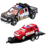 Policijski auto za igru sa prikolicom i dodatnim vozilom - crveno/crni | shoptok.hr