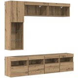 TV ormar Zidne 7 pcs Umjetnički hrast Konstruirano drvo | shoptok.hr