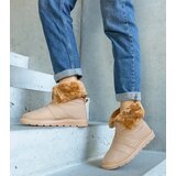  Beige insulated snow boots with collar Edidda | shoptok.hr