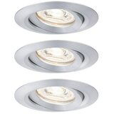 PAULMANN Set ugradbenih LED svjetiljki Nova Mini (12 W, Brušeni aluminij, 3 Kom., Topla bijela) Cijene