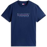 Tommy Jeans Majica svijetloplava / tamno plava / tamno crvena / prljavo bijela Cijene