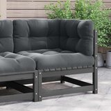  Kutna vrtna sofa s antracit jastucima od masivne borovine | shoptok.hr