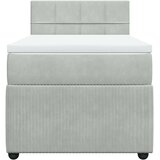 vidaXL box spring krevet s madracem svjetlosivi 90x190 cm baršunasti | shoptok.hr