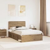  Konstrukcija postelje Oreh 120 x 200 cm Masivno borovo les, (5000102765) | Shoptok.si
