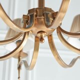 Endon 63629 - Luster na lancu STANFORD 8xE14/40W/230V mesing/bež | Eponuda.com