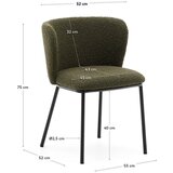 Kave Home Zelen jedilni stol Ciselia – | Shoptok.si