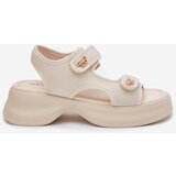EVENTO Women's sandals with golden details beige Luvira | Shoptok.si