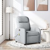  Masažni naslonjač od tkanine svjetlosivi | shoptok.hr
