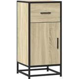  Komoda boja hrasta 35,5 x 35 x 76 cm konstruirano drvo i metal | shoptok.hr