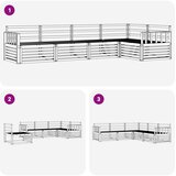  Set vanjskih sofa 5 pcs Prirodna | Eponuda.ba