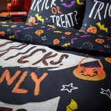 Catherine Lansfield Črna enojna posteljnina 135x200 cm Halloween Trick or Treat – | Shoptok.si