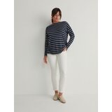 Reserved črtasta bluza - mornarsko modra | Shoptok.si